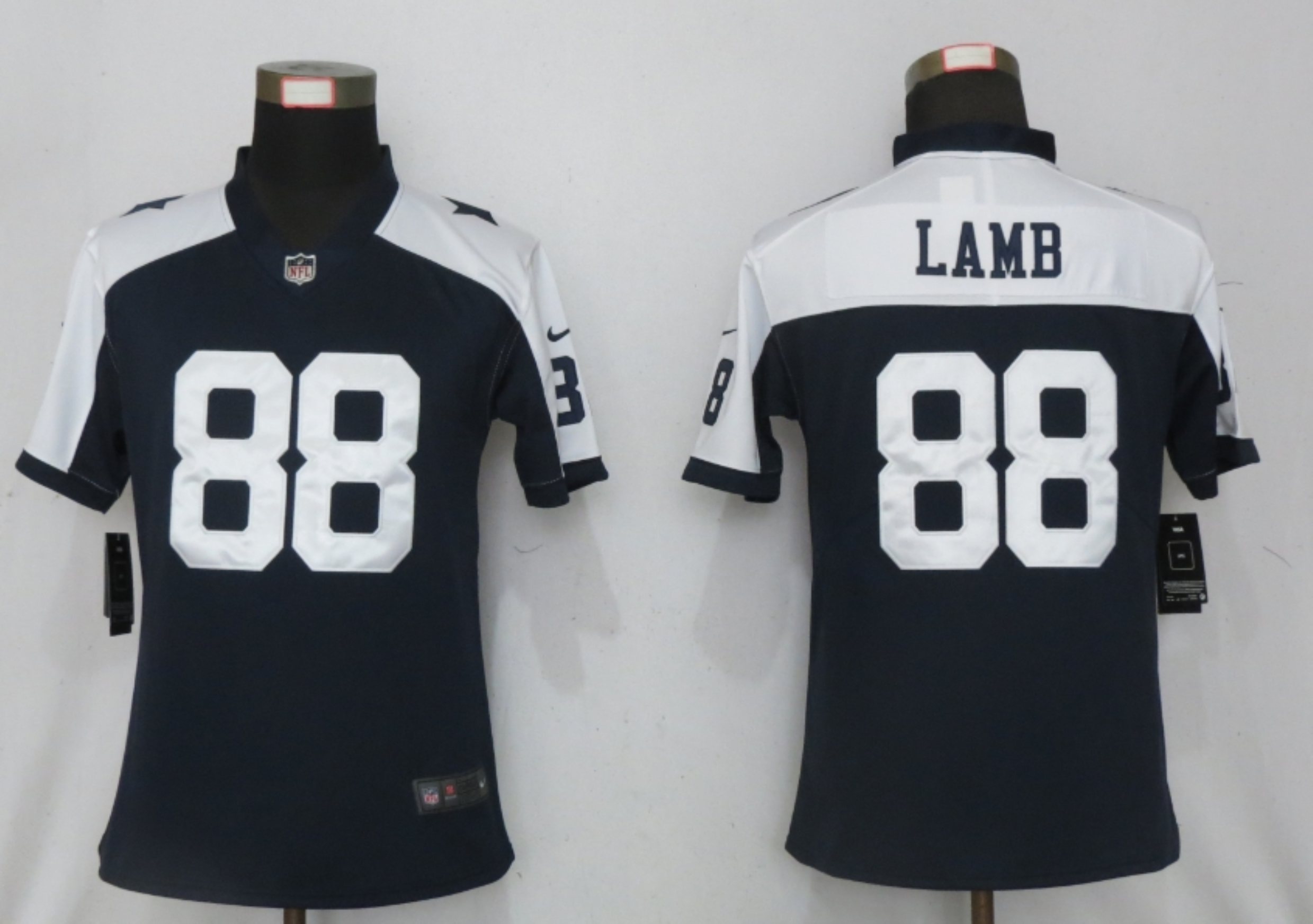 Women Nike Dallas cowboys #88 Lamb Blue Thanksgiving Elite Playe->miami dolphins->NFL Jersey